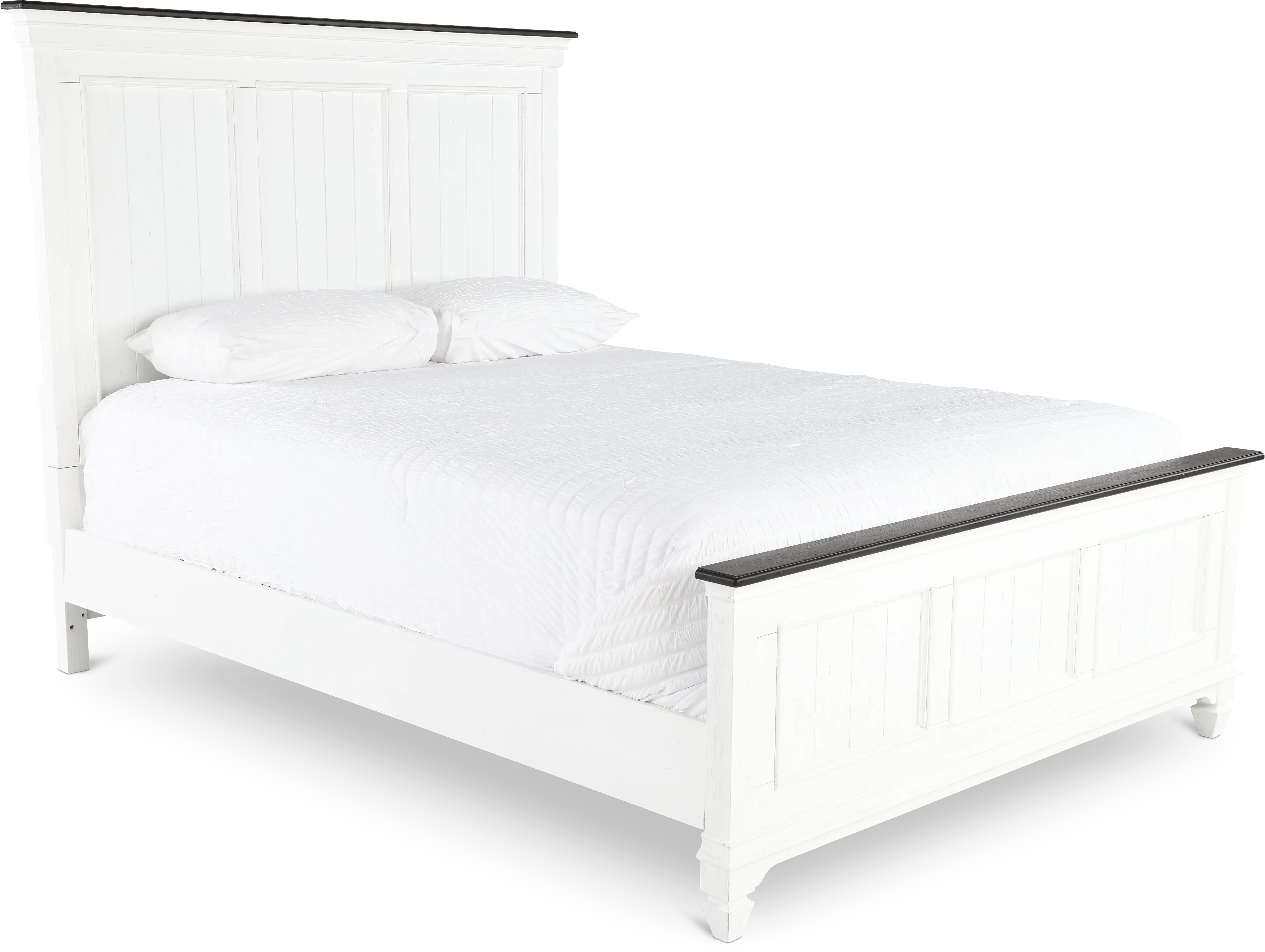 417-BED5/0 Allyson Park White Queen Bed-1