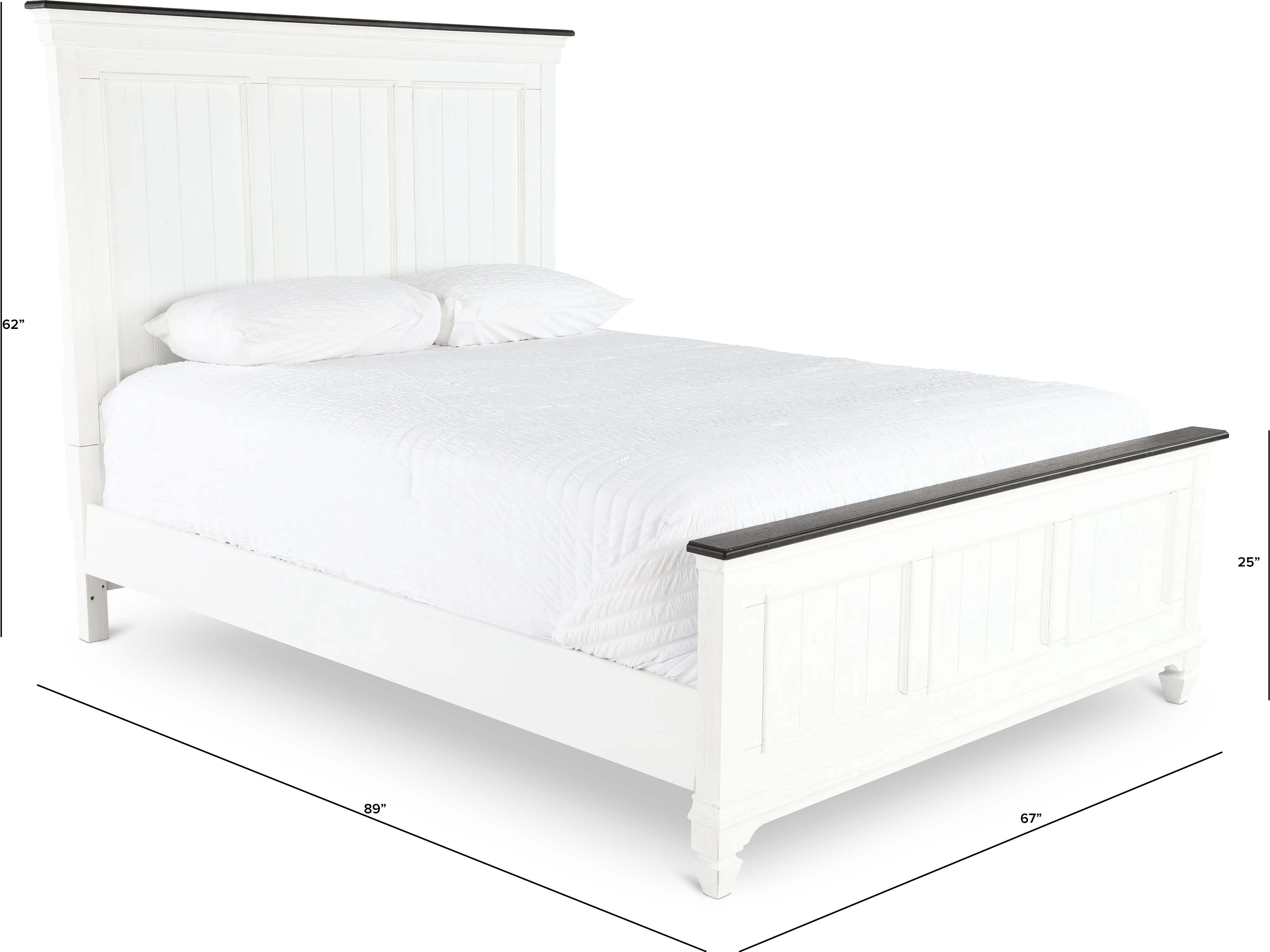 417-BED5/0 Allyson Park White Queen Bed-3