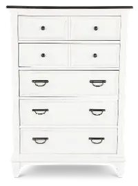 417-BR41 Allyson Park White Chest of Drawers
