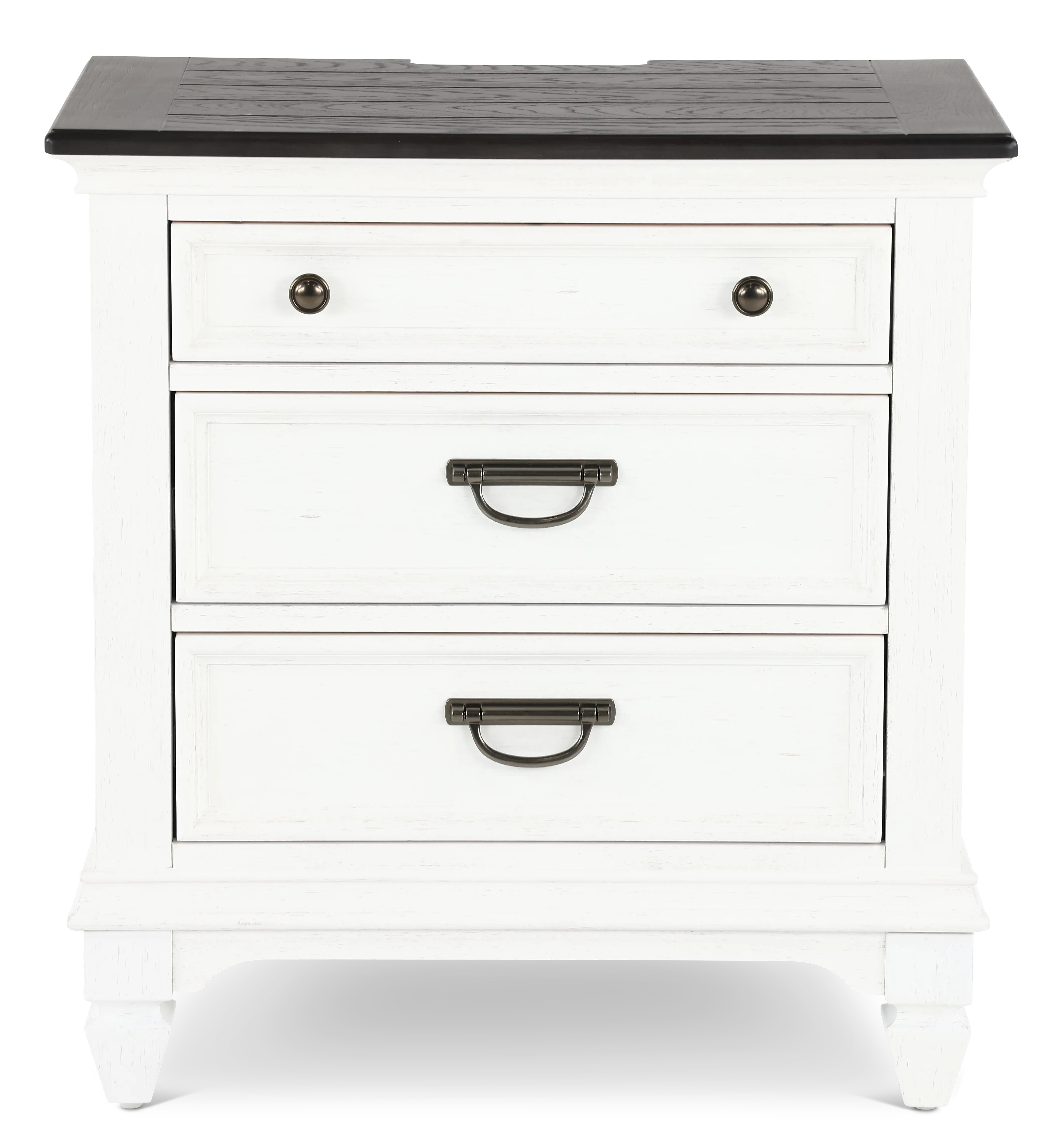 417-BR61 Allyson Park White Nightstand-1