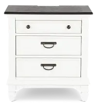 417-BR61 Allyson Park White Nightstand