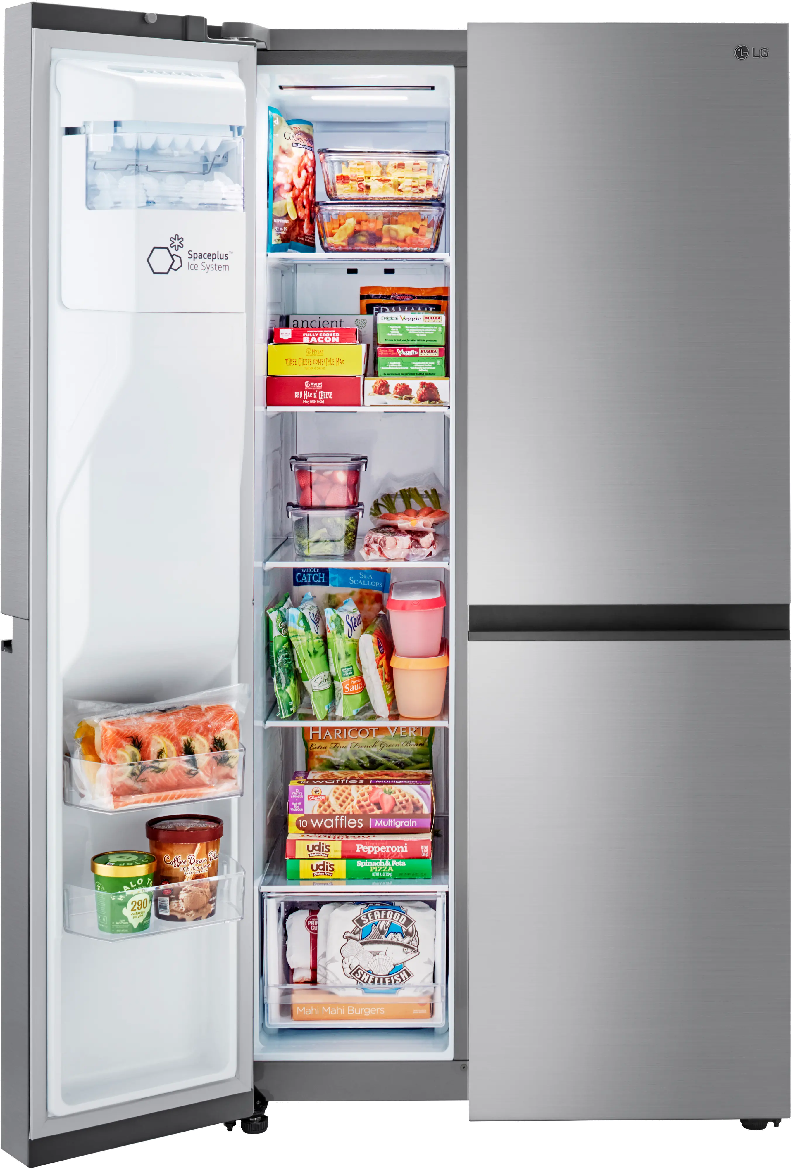 LRSXS2706V LG 27.2 cu ft Side by Side Refrigerator - Platinum Silver-12