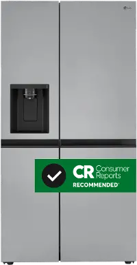 LRSXS2706S LG 27.2 cu ft Side by Side Refrigerator - Stainless Steel