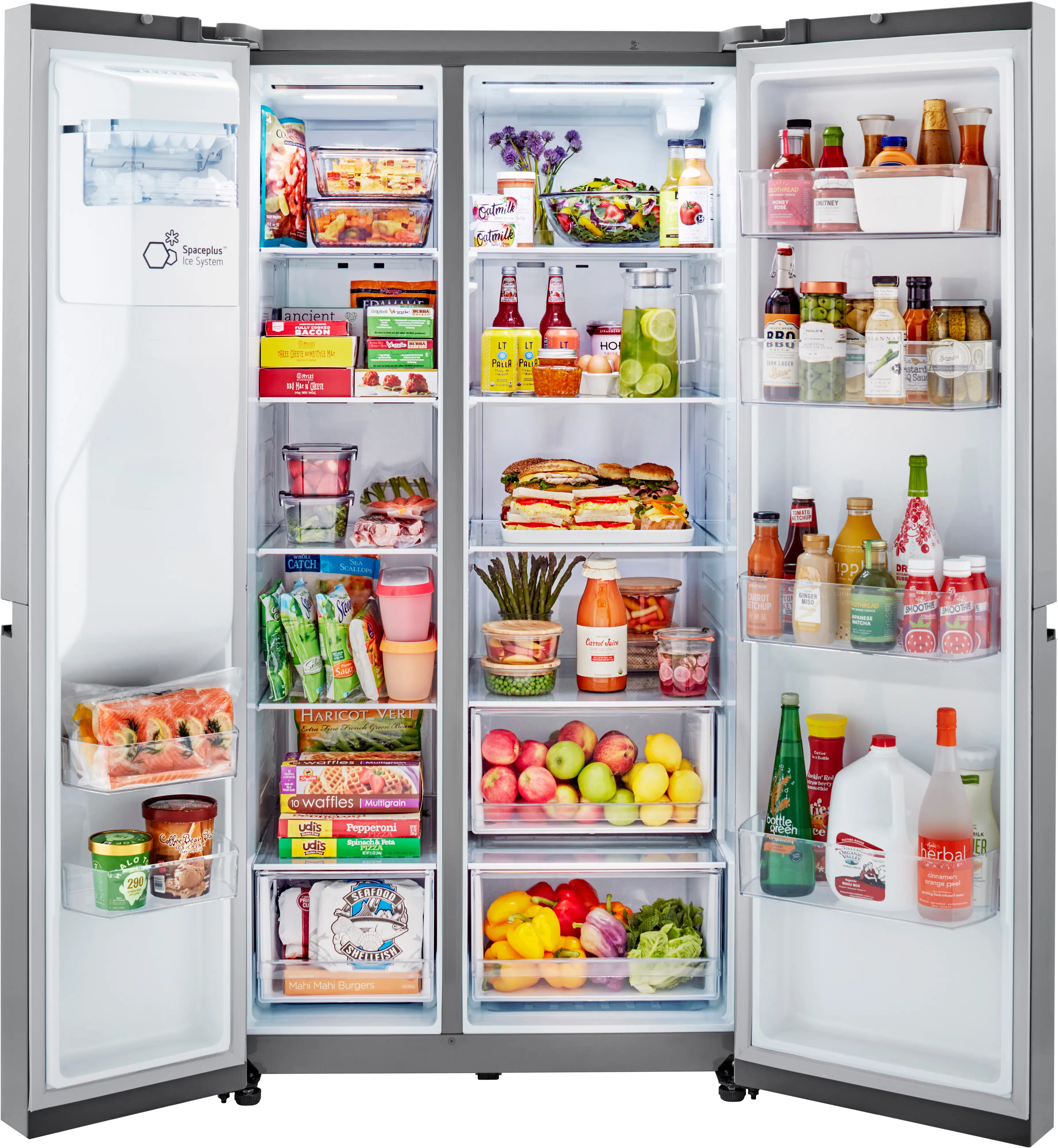LRSXC2306S LG 23 cu ft Side by Side Refrigerator - Counter Depth Stainless Steel-4