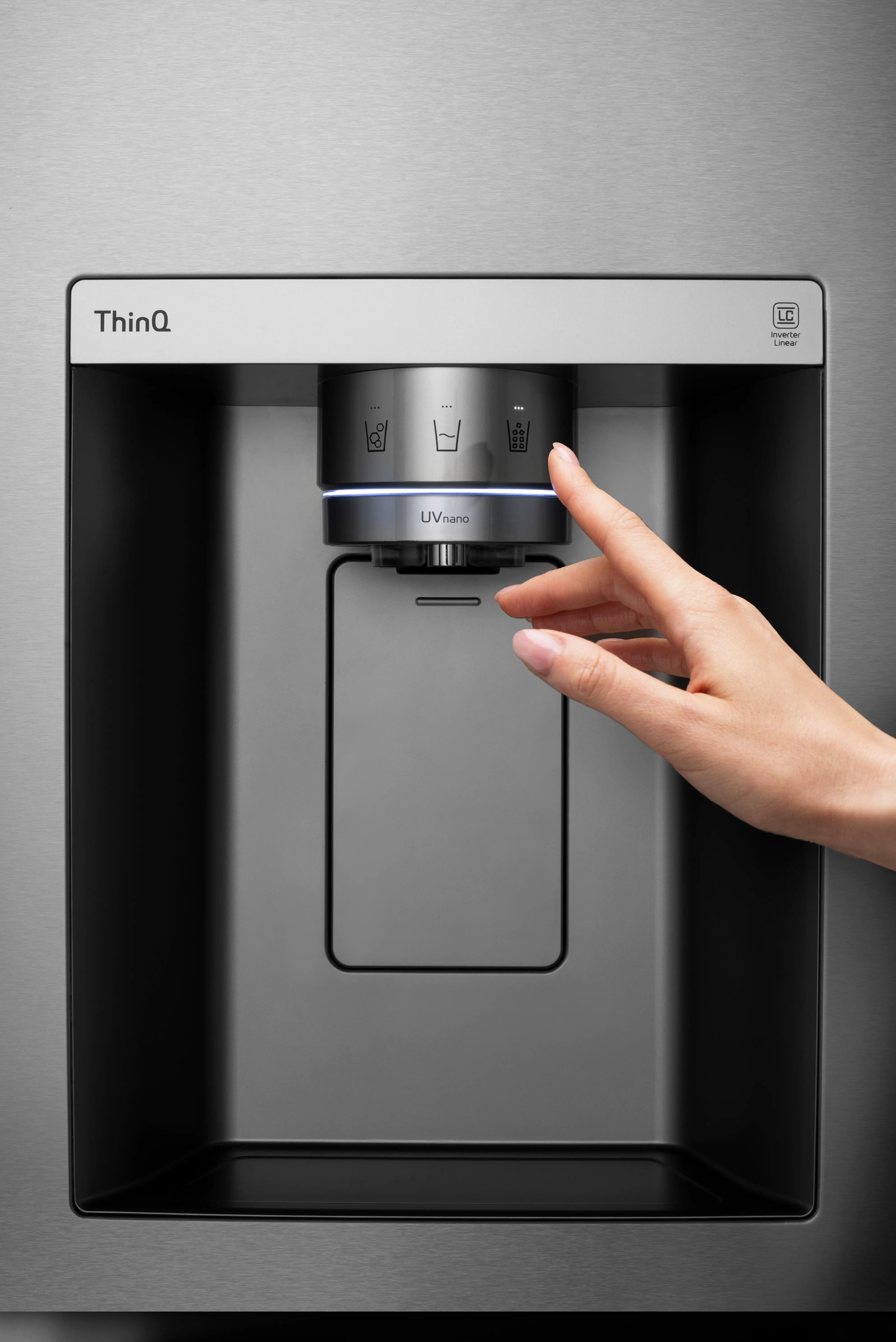 LRSOS2706S LG 26.8 cu ft Side by Side Refrigerator - Stainless Steel-2