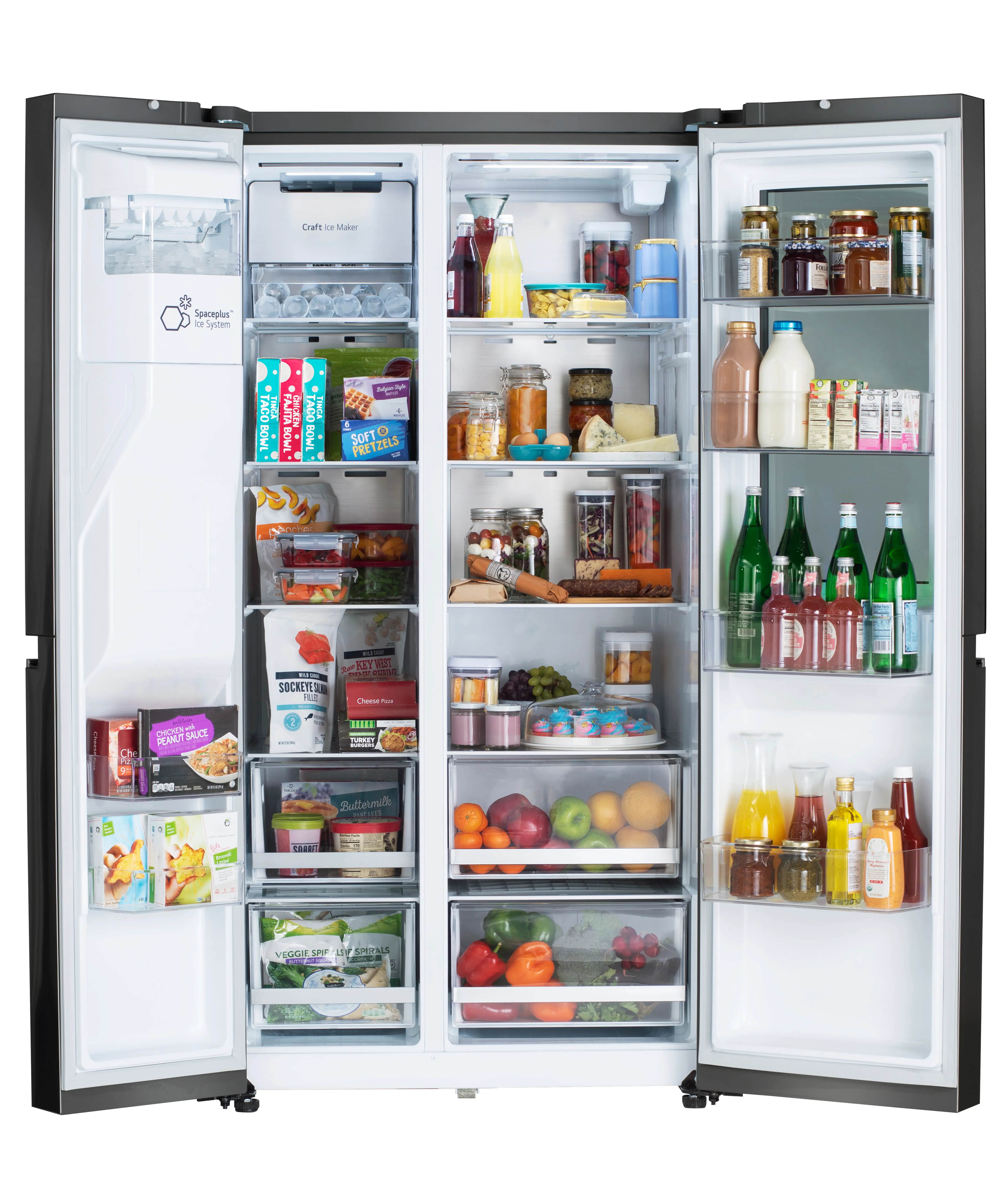 LRSOS2706D LG 26.8 cu ft Side by Side Refrigerator - Black Stainless Steel-2