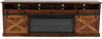 Farmhouse Brown 94  Fireplace TV Stand