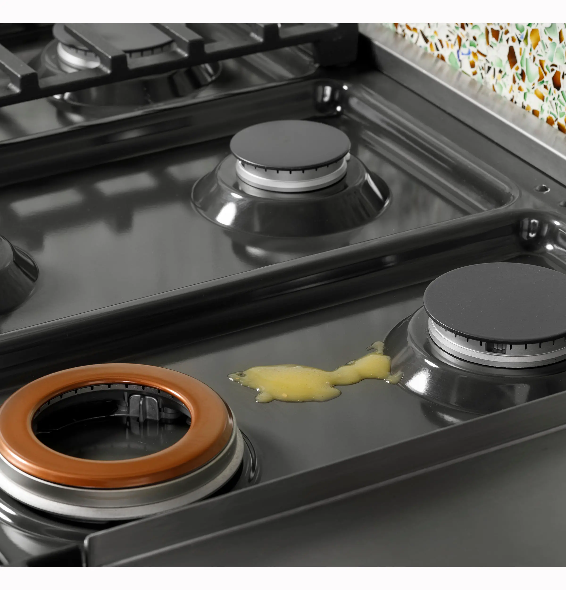 CGU486P2TS1 Cafe 48 Inch Gas Range Top - Stainless Steel-4