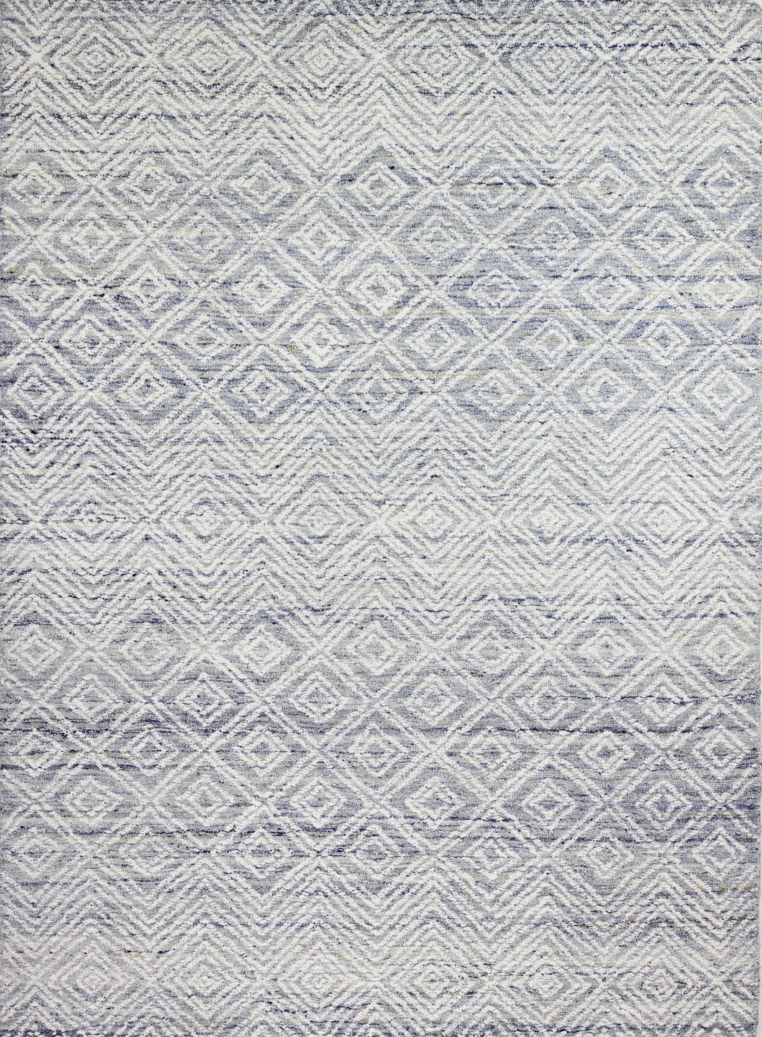 R130-BL-2.6X8-LC159 Verona Naana Contemporary Blue 8-Foot Runner Rug-2