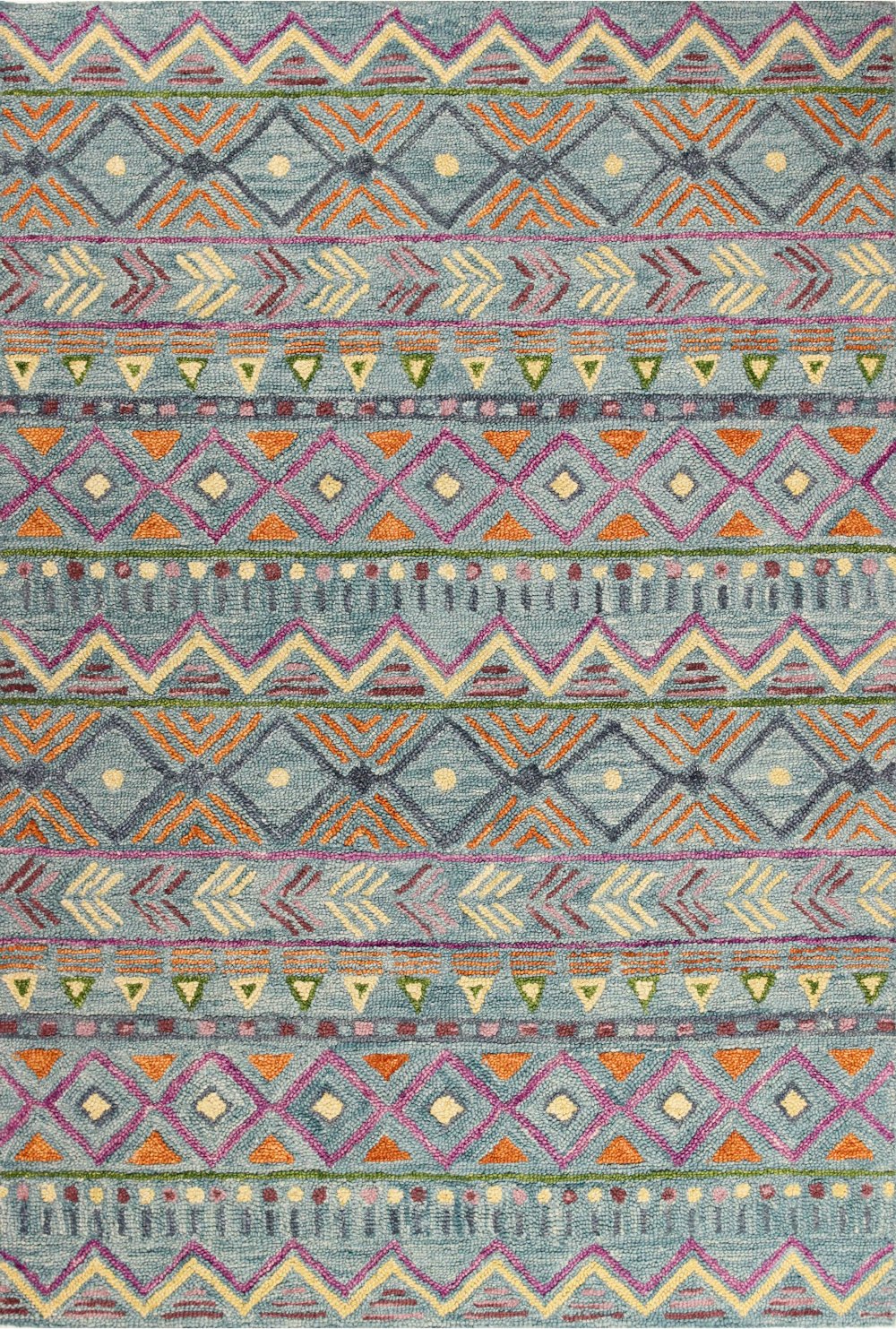 Valencia 4 x 6 Abstract Teal Area Rug