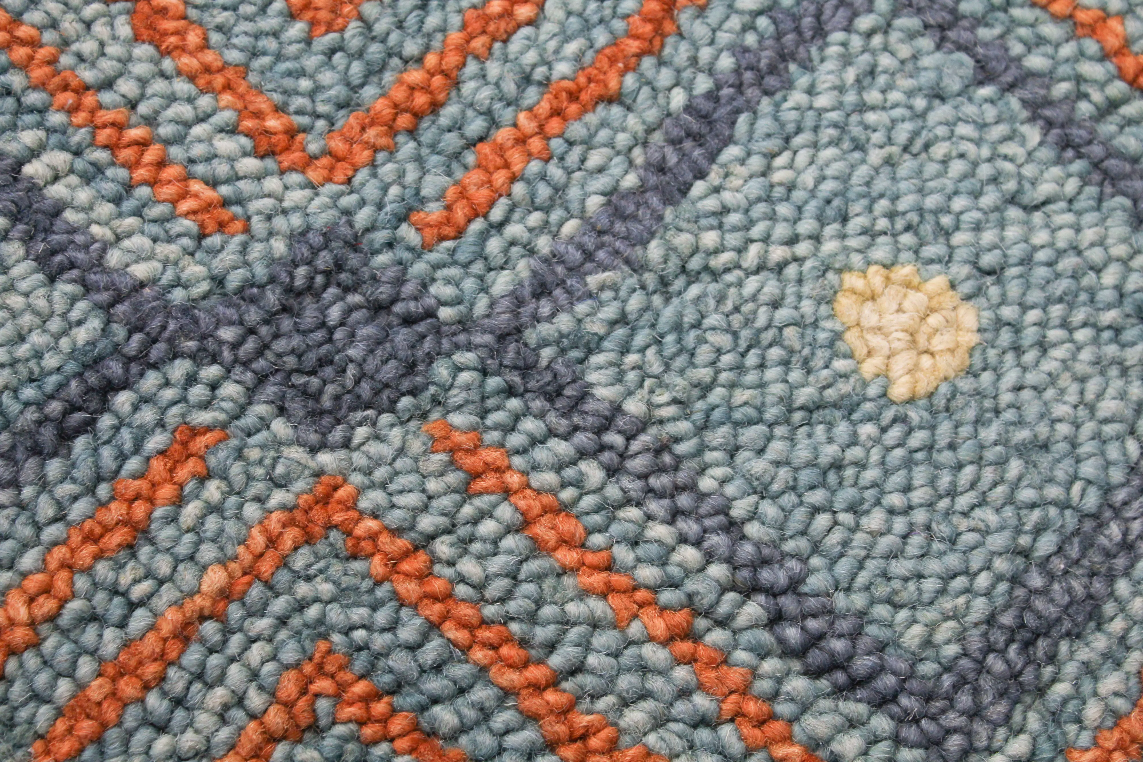 R131-TE-4X6-AL117 Valencia 4 x 6 Abstract Teal Area Rug-5