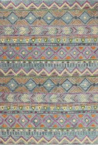 R131-TE-5X7.6-AL117 Valencia 5 x 8 Naim Abstract Teal Area Rug