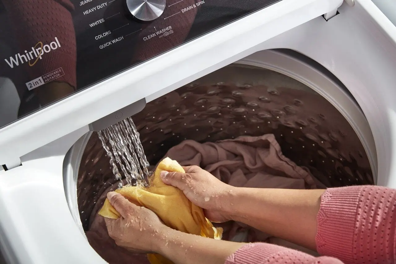 WTW5057LW Whirlpool Top Load Washer with Removable Agitator 4.7 cu. ft. - White W5057-2
