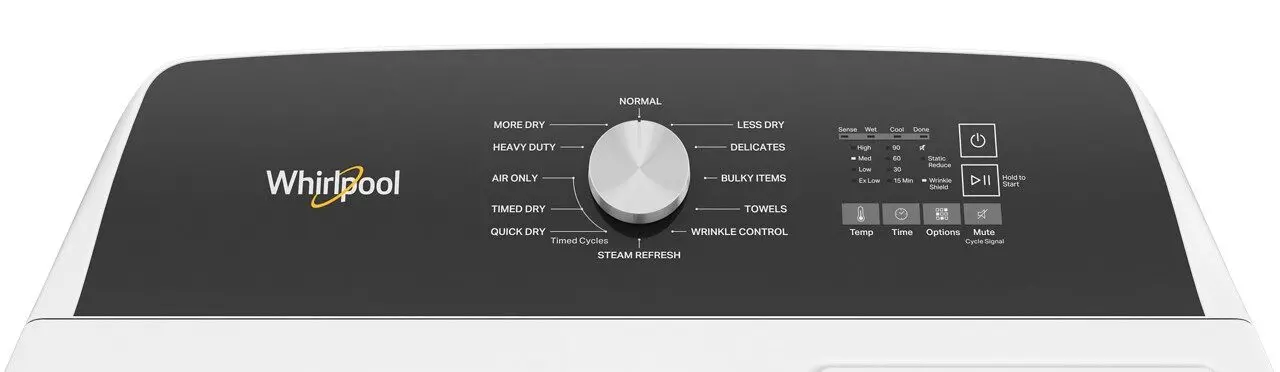 WED5050LW Whirlpool Electric Dryer W5050 - White, 7.0 cu. ft.-2