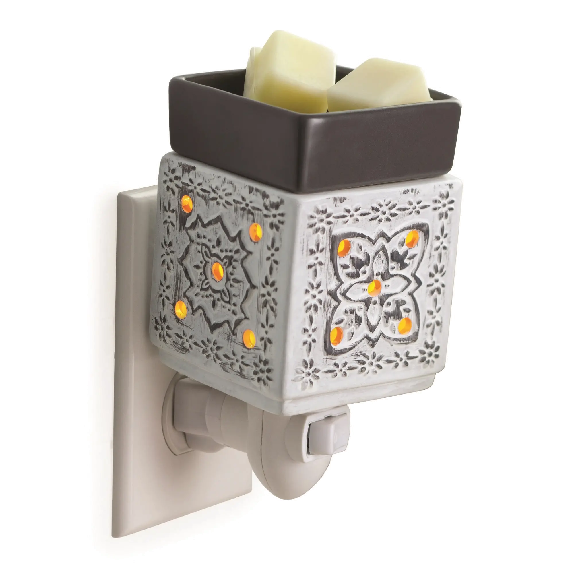 Classic Modern Cottage Gray Pluggable Fragrance Warmer-1