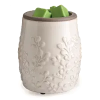 Willow White Reactive Glaze Flip Dish Wax Fragrance Warmer