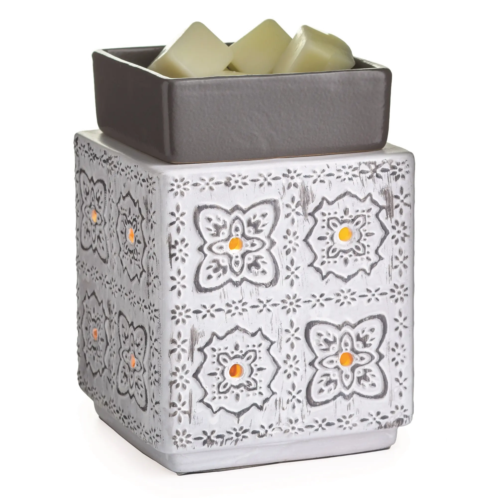 Classic Modern Cottage Gray Illumination Fragrance Warmer-1