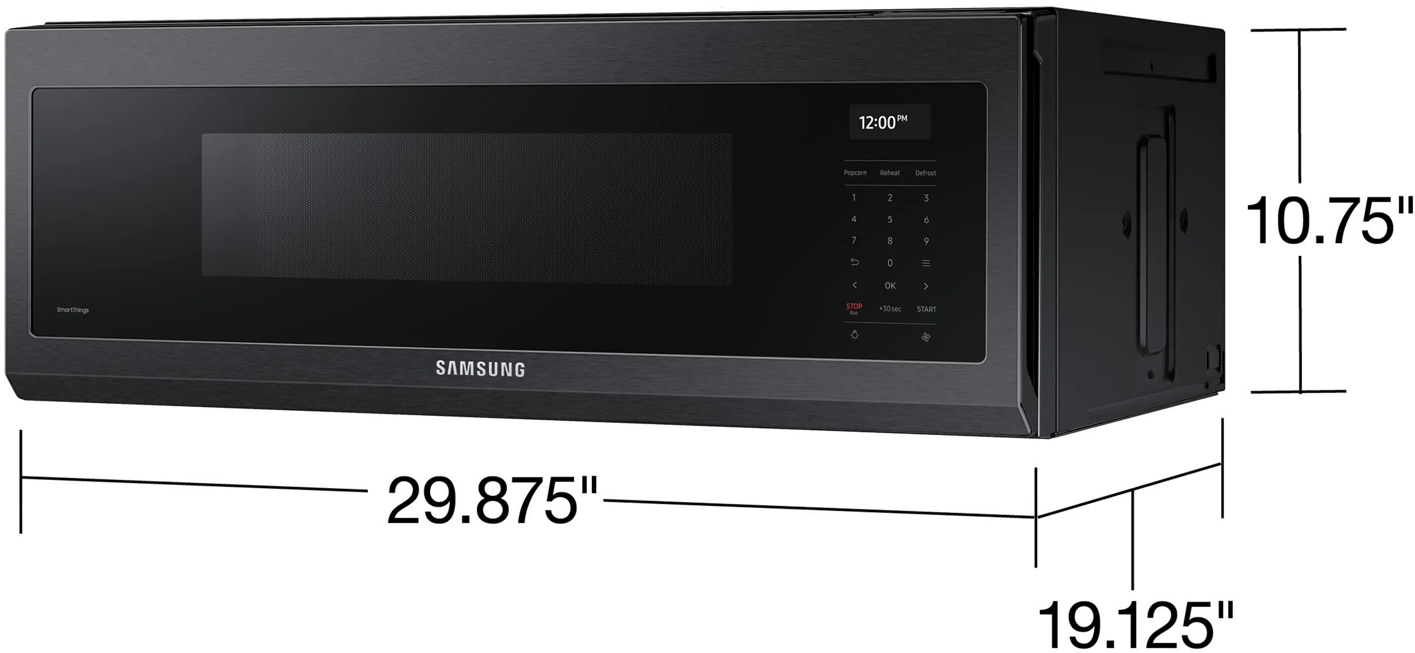 ME11A7710DG Samsung Over the Range Slim Microwave - Black Stainless Steel-14