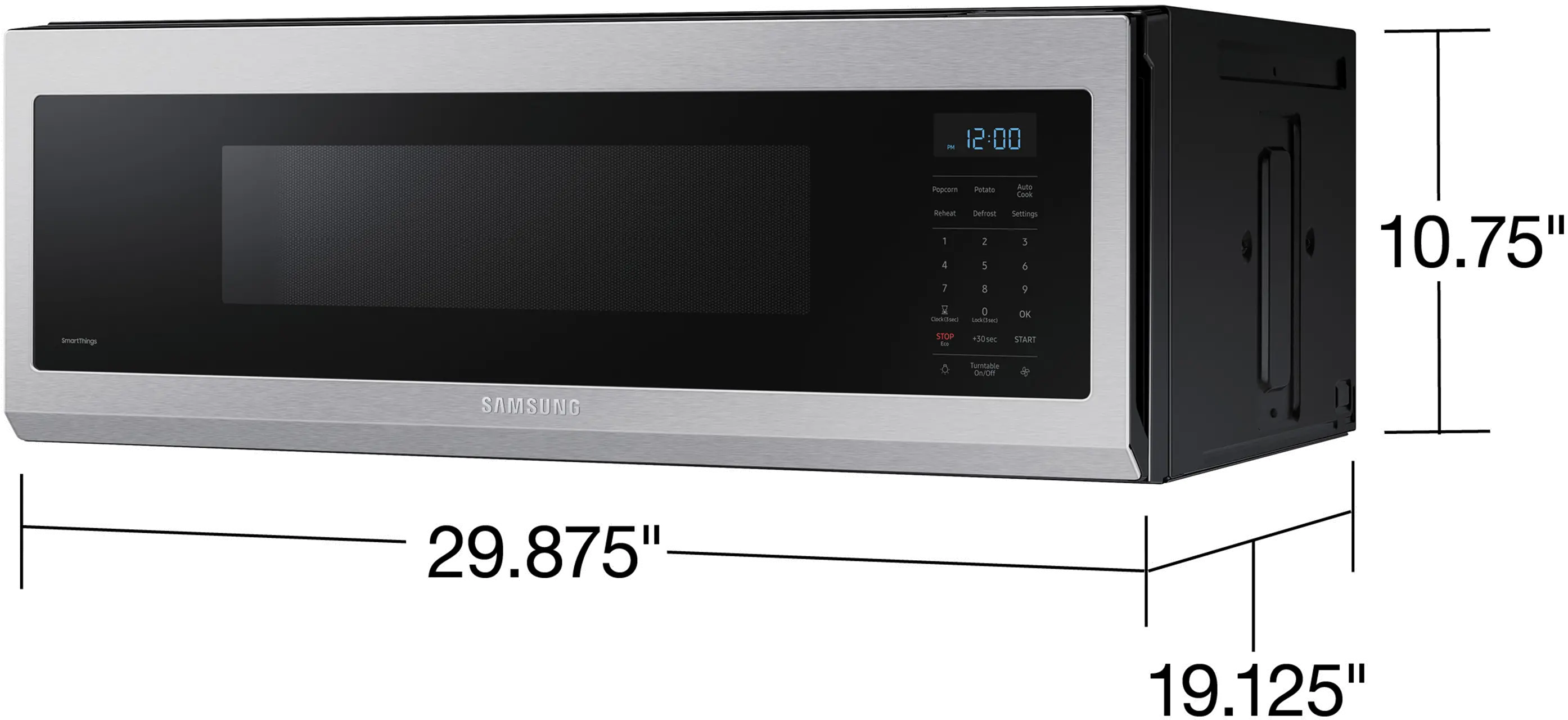 ME11A7510DS Samsung Over the Range Slim Microwave - Stainless Steel-11