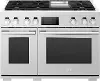 SKSDR480GS SKS 48  Dual Fuel Double Oven Pro Range - Stainless Steel