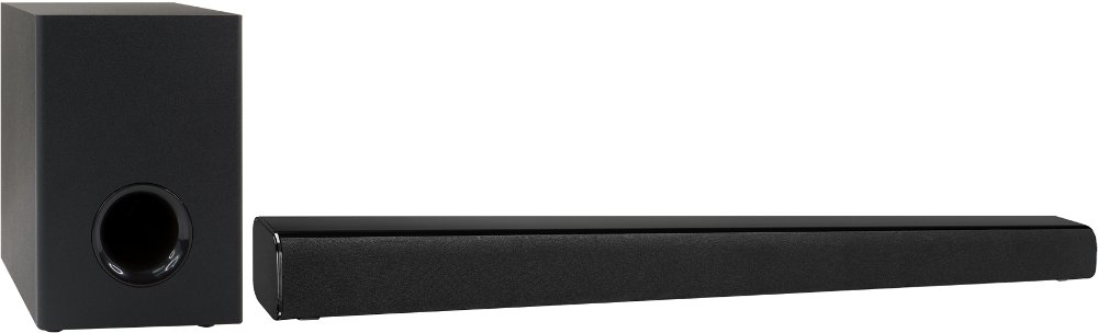 37" Black Sound Bar with Wireless Subwoofer