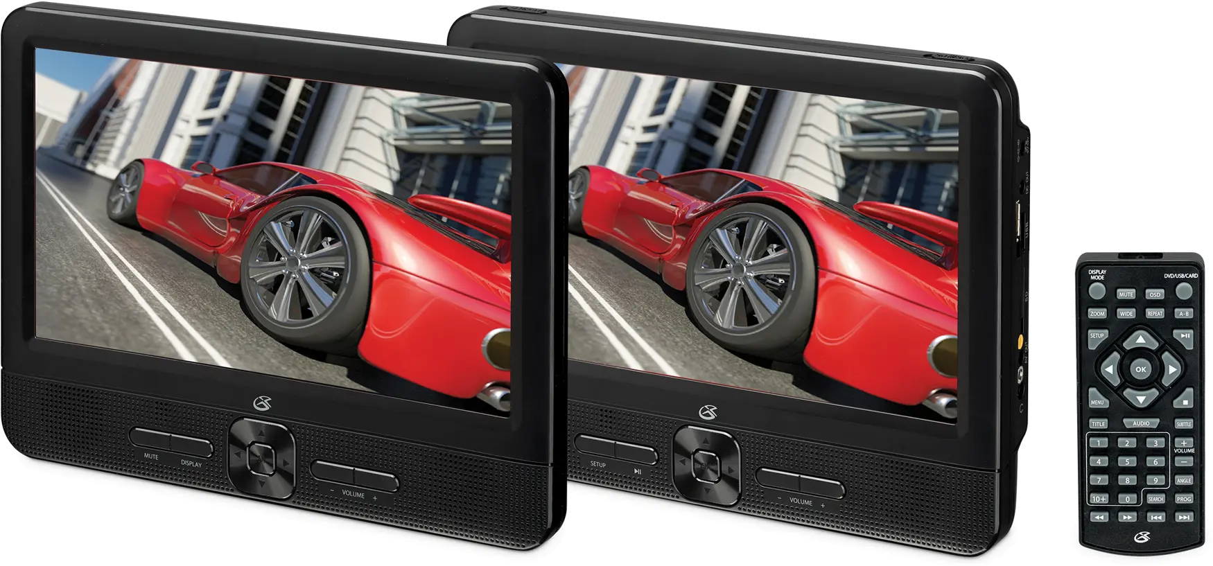 PD9910B Portable DVD Player with 2 Displays-1