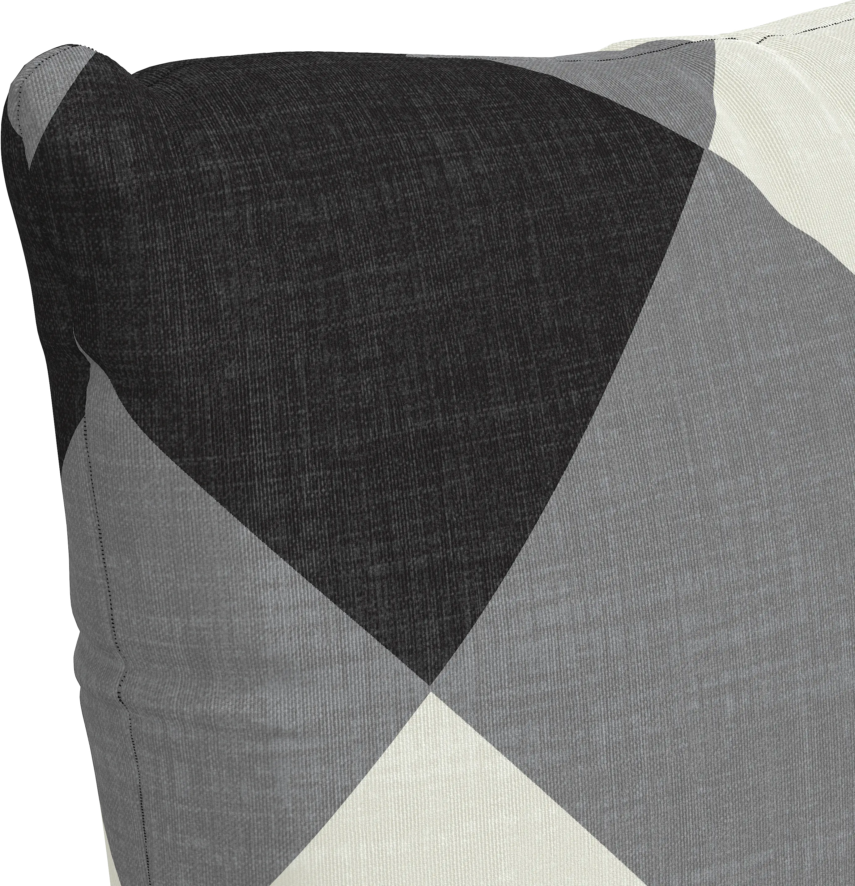 PL22PDMCHCHRTSP 22  Diamond Check Charcoal Pillow - Skyline Furniture-2