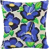 PL18PCRFLBLUOGA 18  Carla Floral Blue Pillow - Skyline Furniture