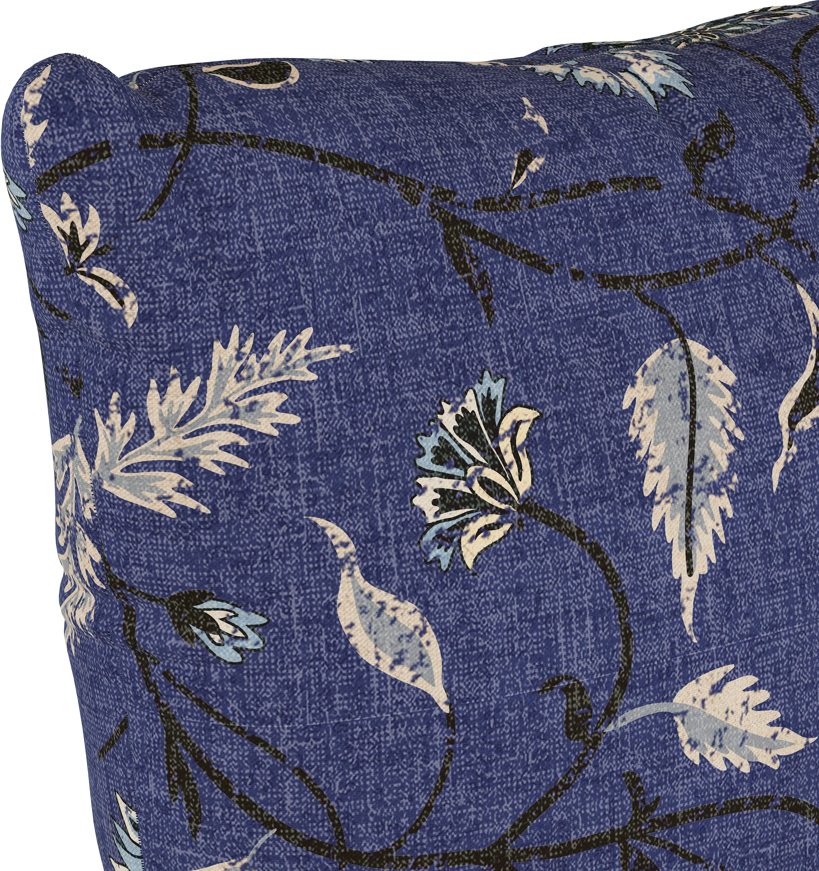 PL18PDHLBLOGA 18  Dahlia Indigo Pillow - Skyline Furniture-2