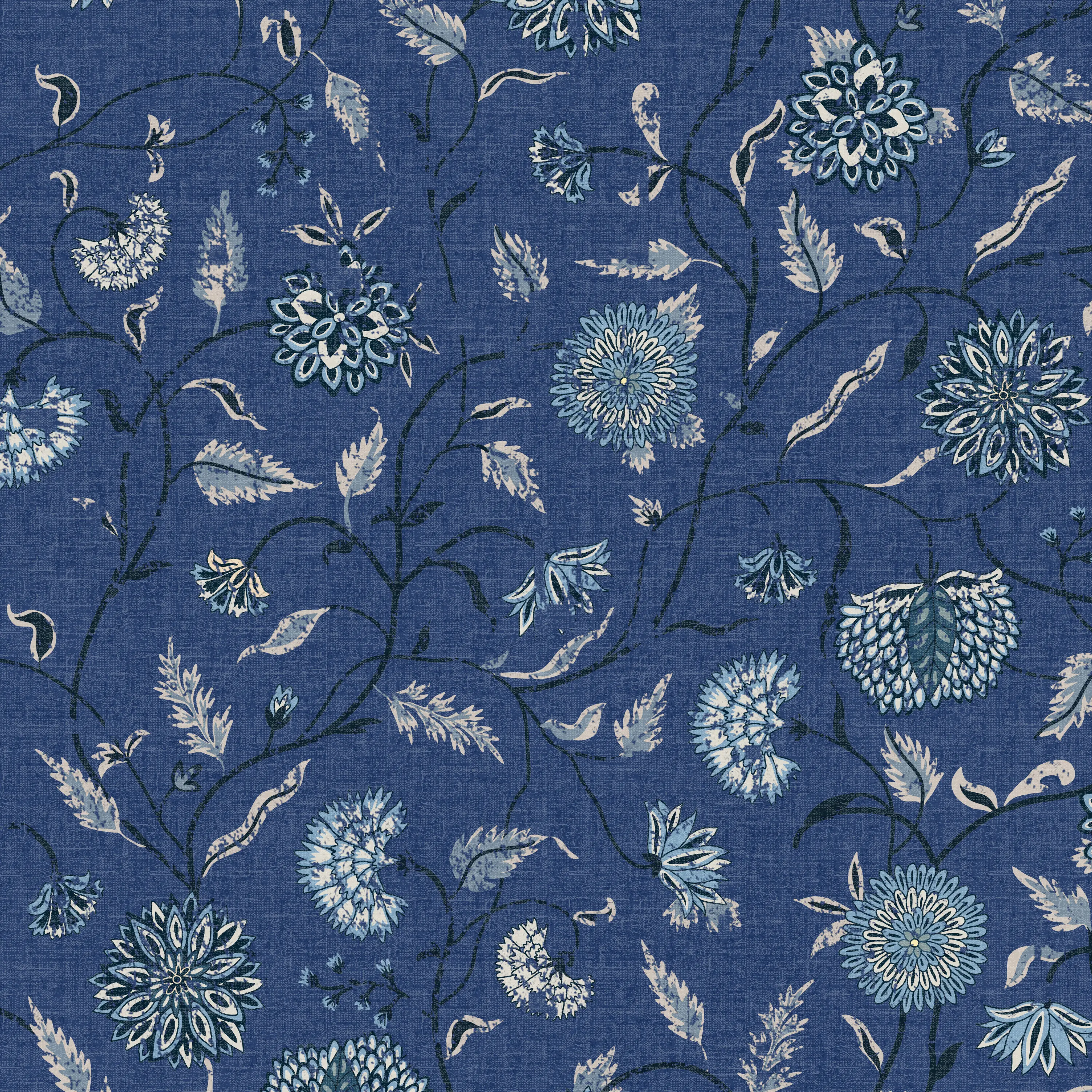 PL18PDHLBLOGA 18  Dahlia Indigo Pillow - Skyline Furniture-4