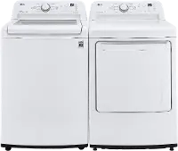 .LG-7000-W/W-ELE--PR LG Washer and Electric Dryer Set - White 7000