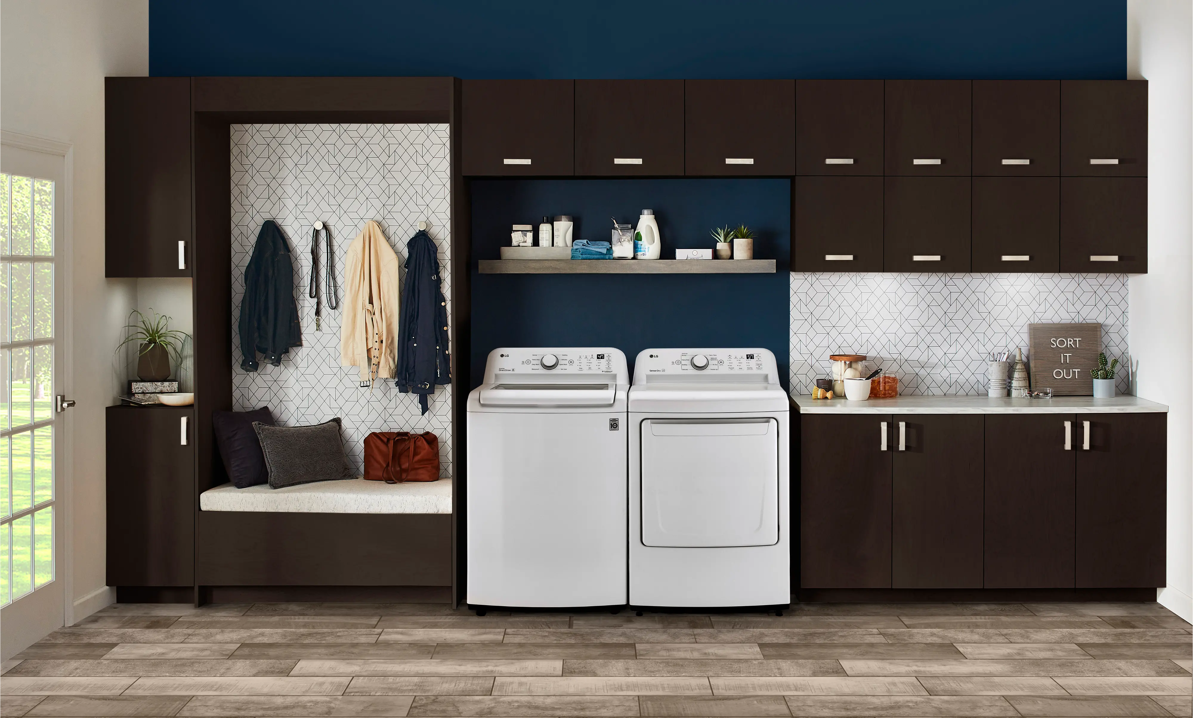 .LG-W/W-7000-GAS--PR LG Washer and Gas Dryer Set - White 7000-2