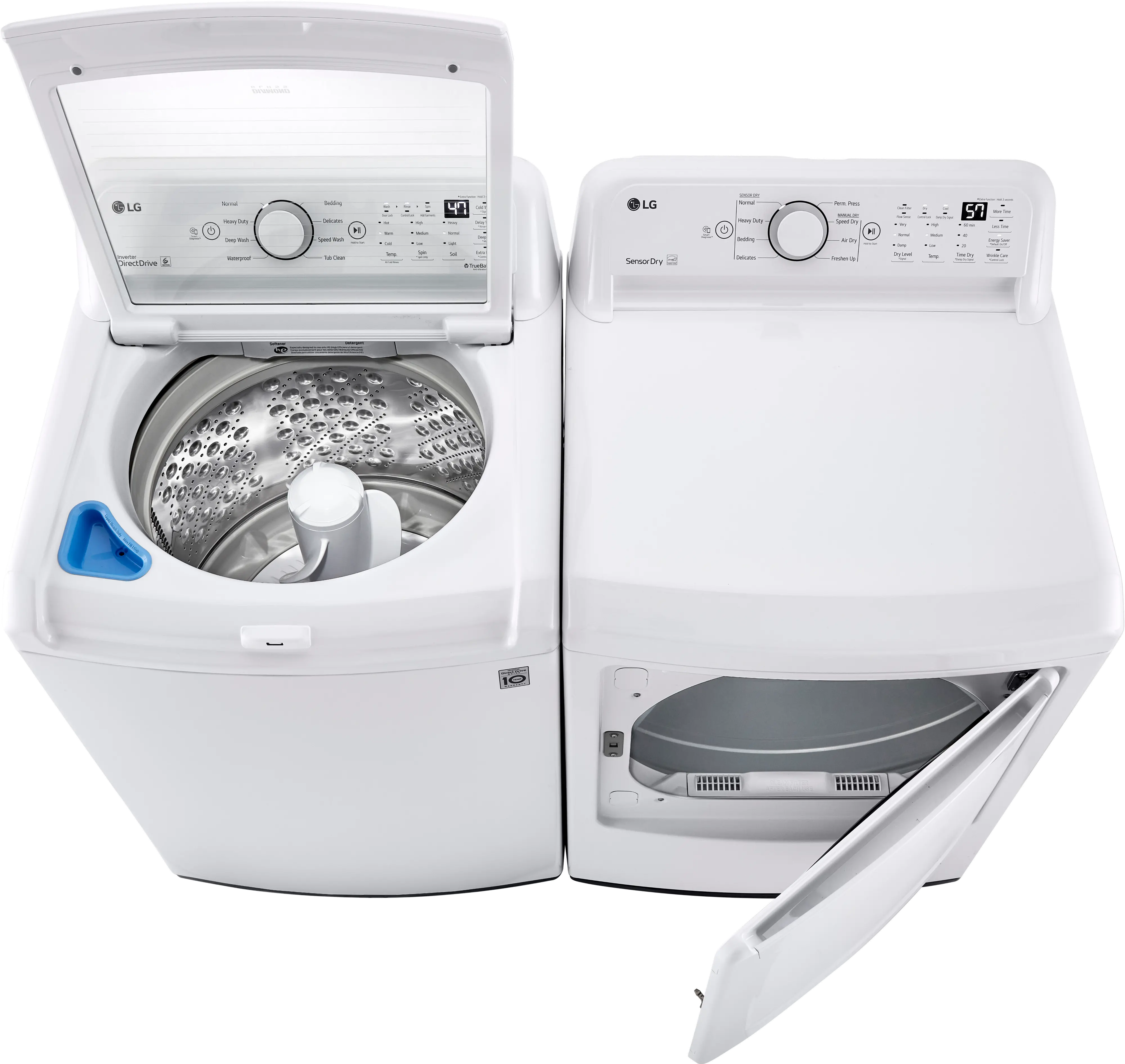 .LG-W/W-7000-GAS--PR LG Washer and Gas Dryer Set - White 7000-3