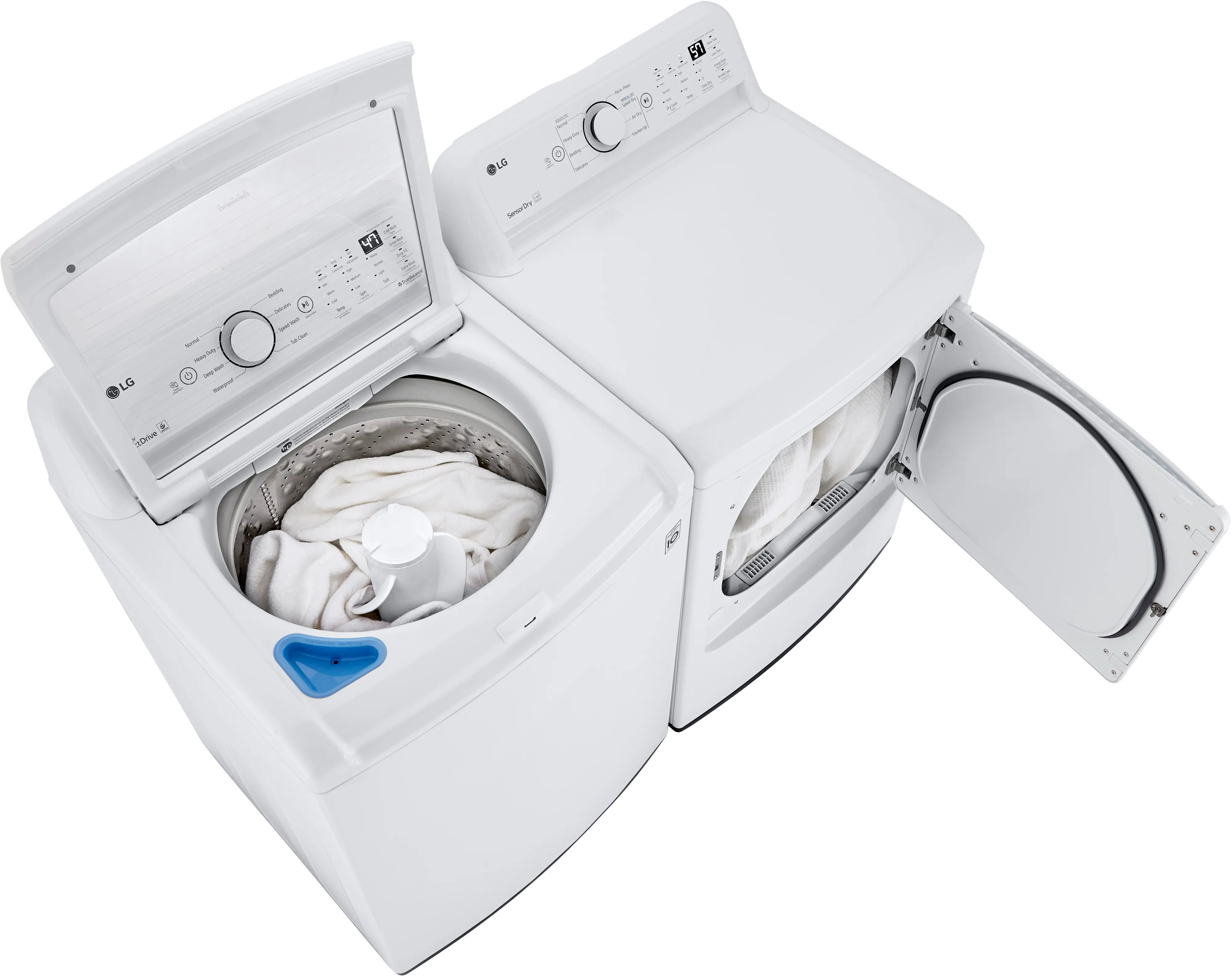 .LG-W/W-7000-GAS--PR LG Washer and Gas Dryer Set - White 7000-4