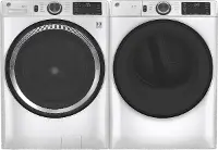 .GEC-W/W-550-GAS--PR GE Front Load Gas Washer and Dryer Set - GFD55 White