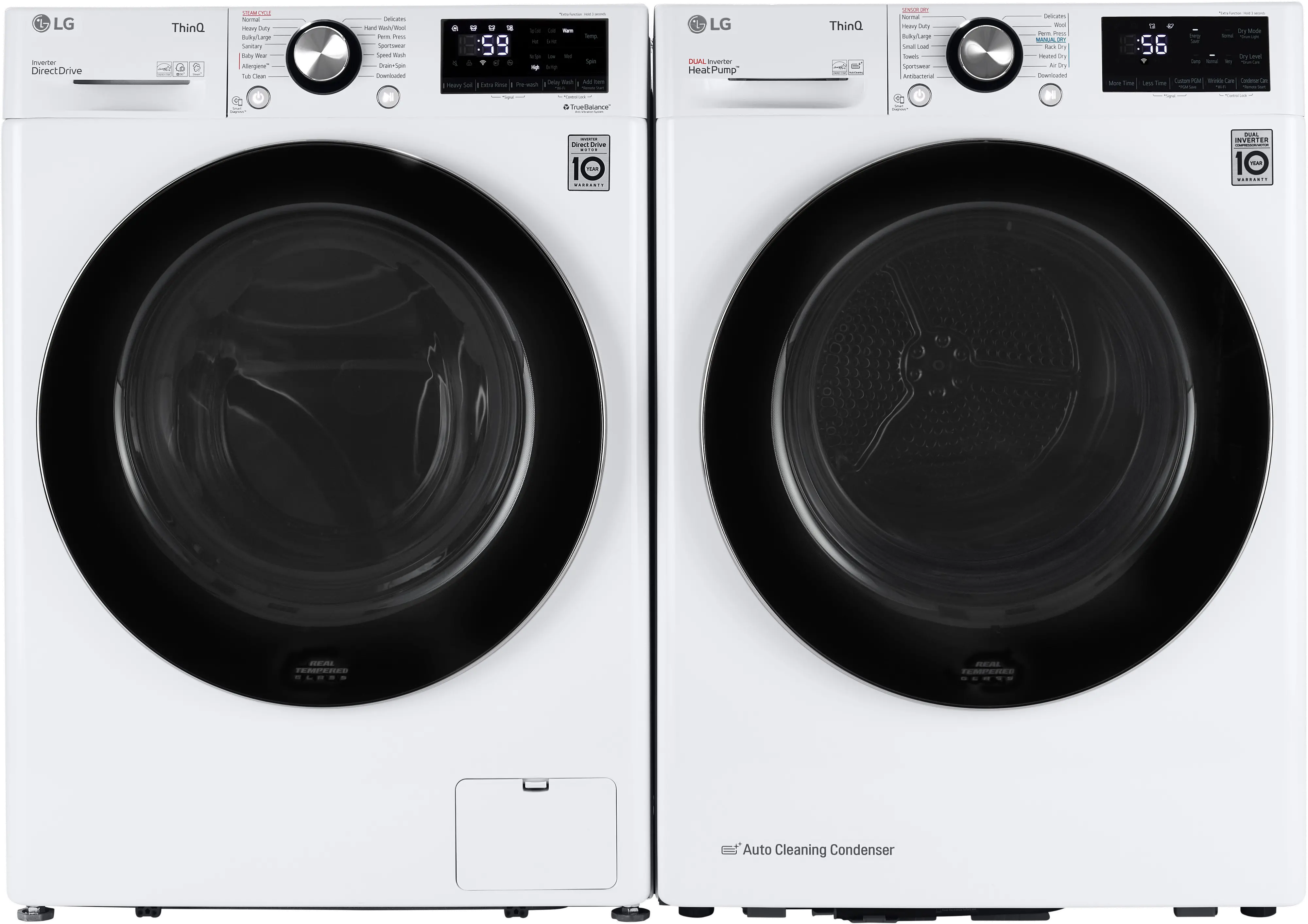.LG-W/W-1455-ELE--PR LG Compact Washer and Dryer Set - White, 1455-1