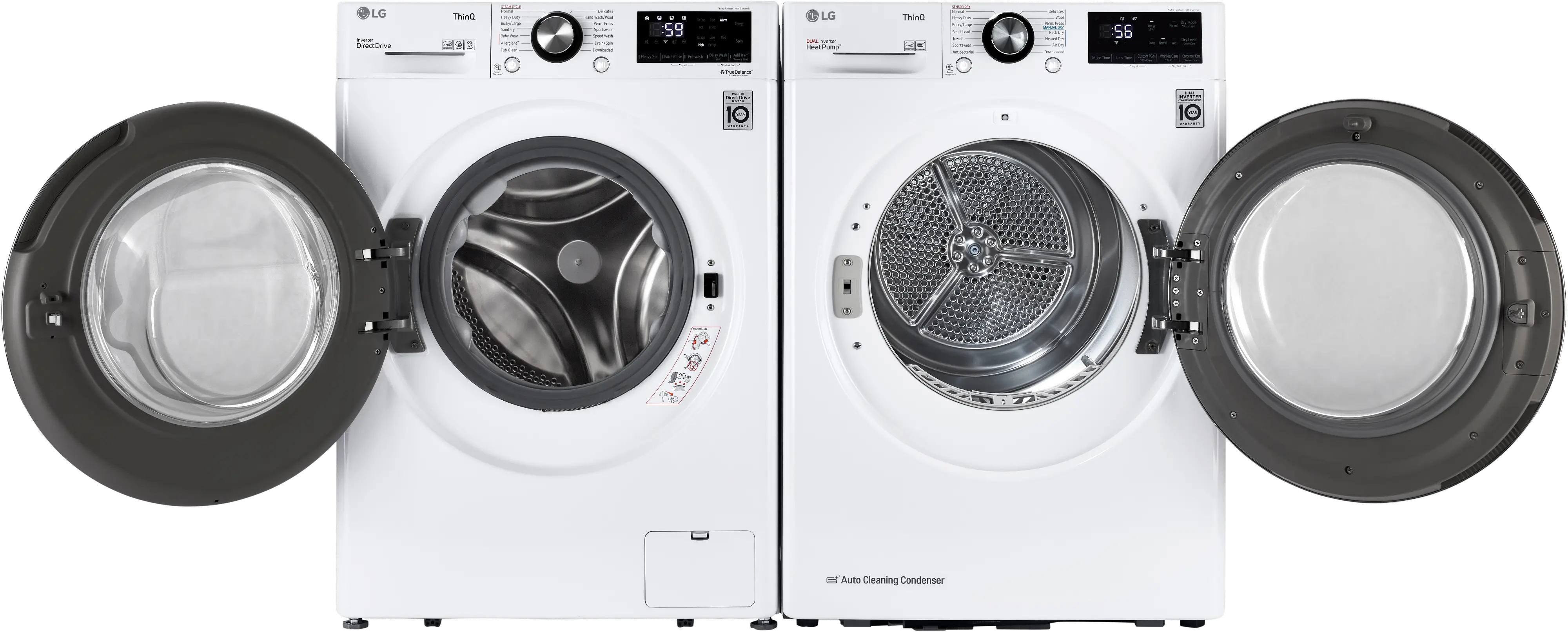.LG-W/W-1455-ELE--PR LG Compact Washer and Dryer Set - White, 1455-3