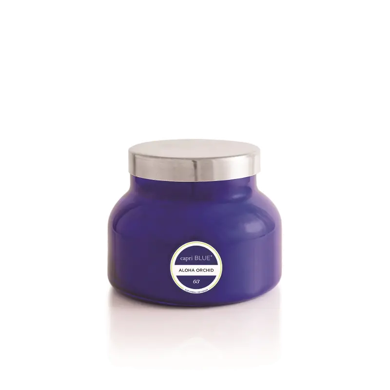 19 oz Aloha Orchid Signature Blue Jar Candle