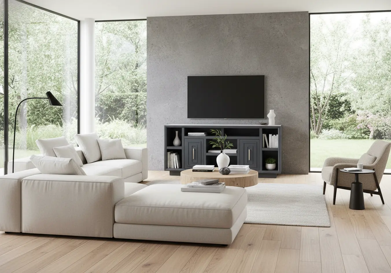 Sunset Black 67  TV Stand-15