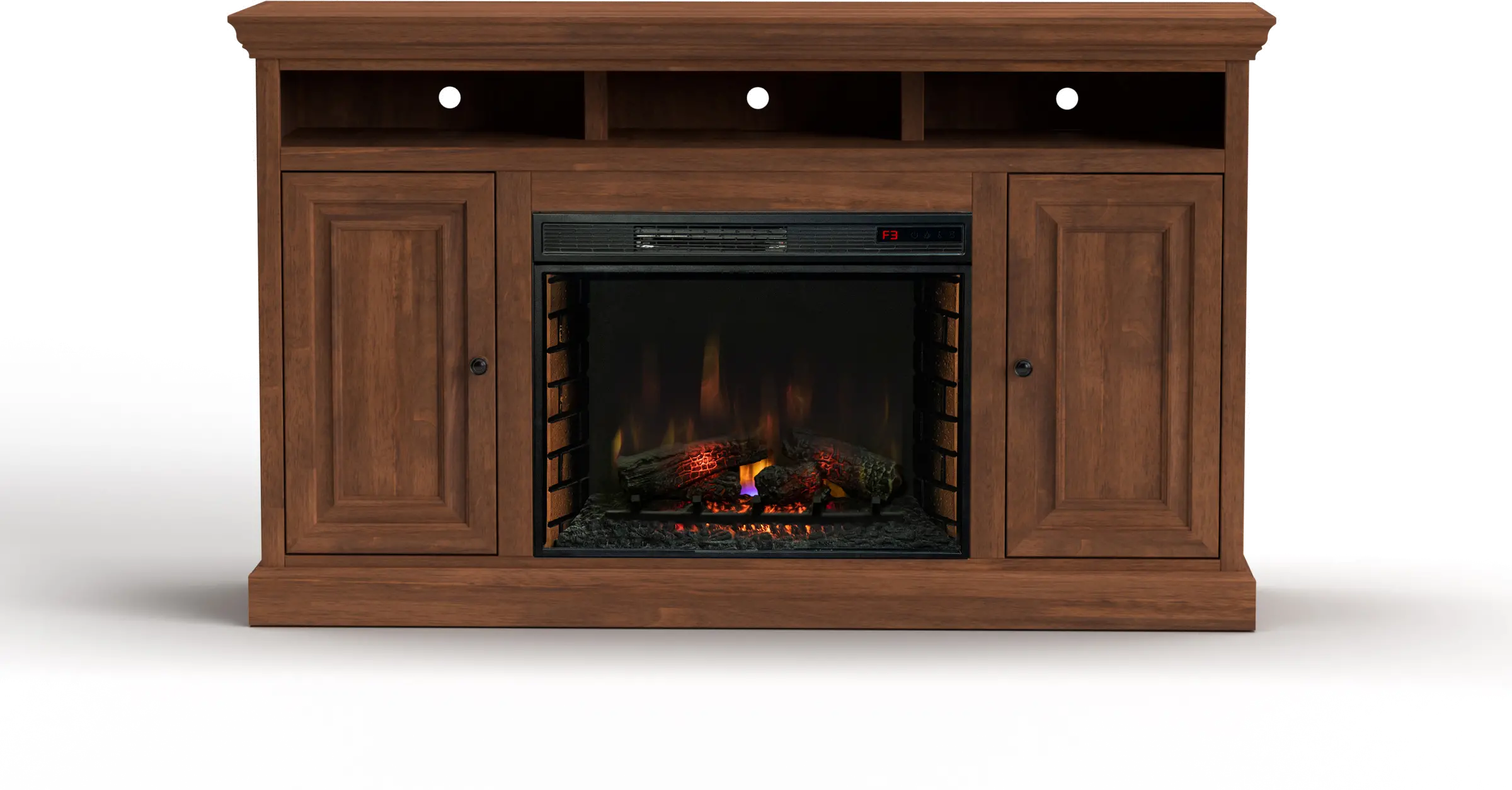 Largo Brown 67  Fireplace TV Stand-1