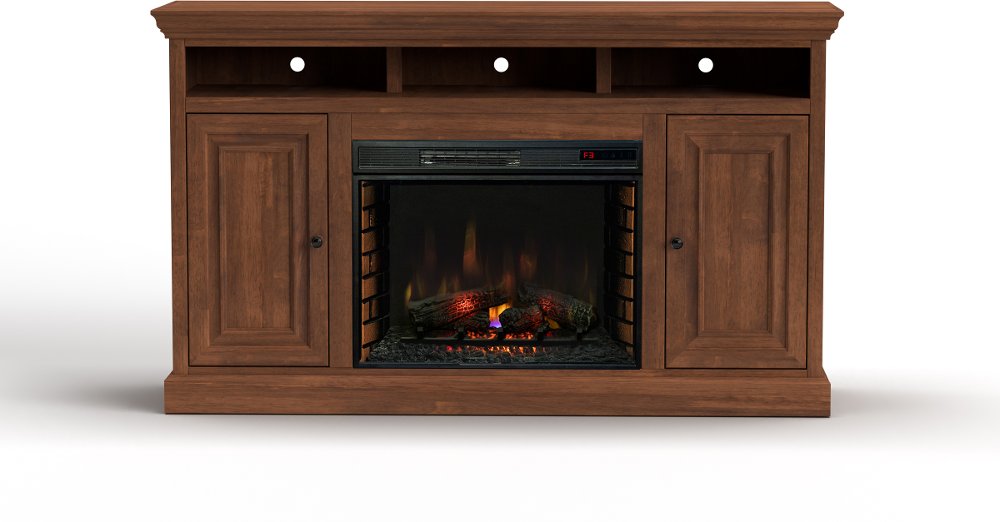 Largo Brown 67" Fireplace TV Stand