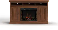 Largo Brown 67  Fireplace TV Stand