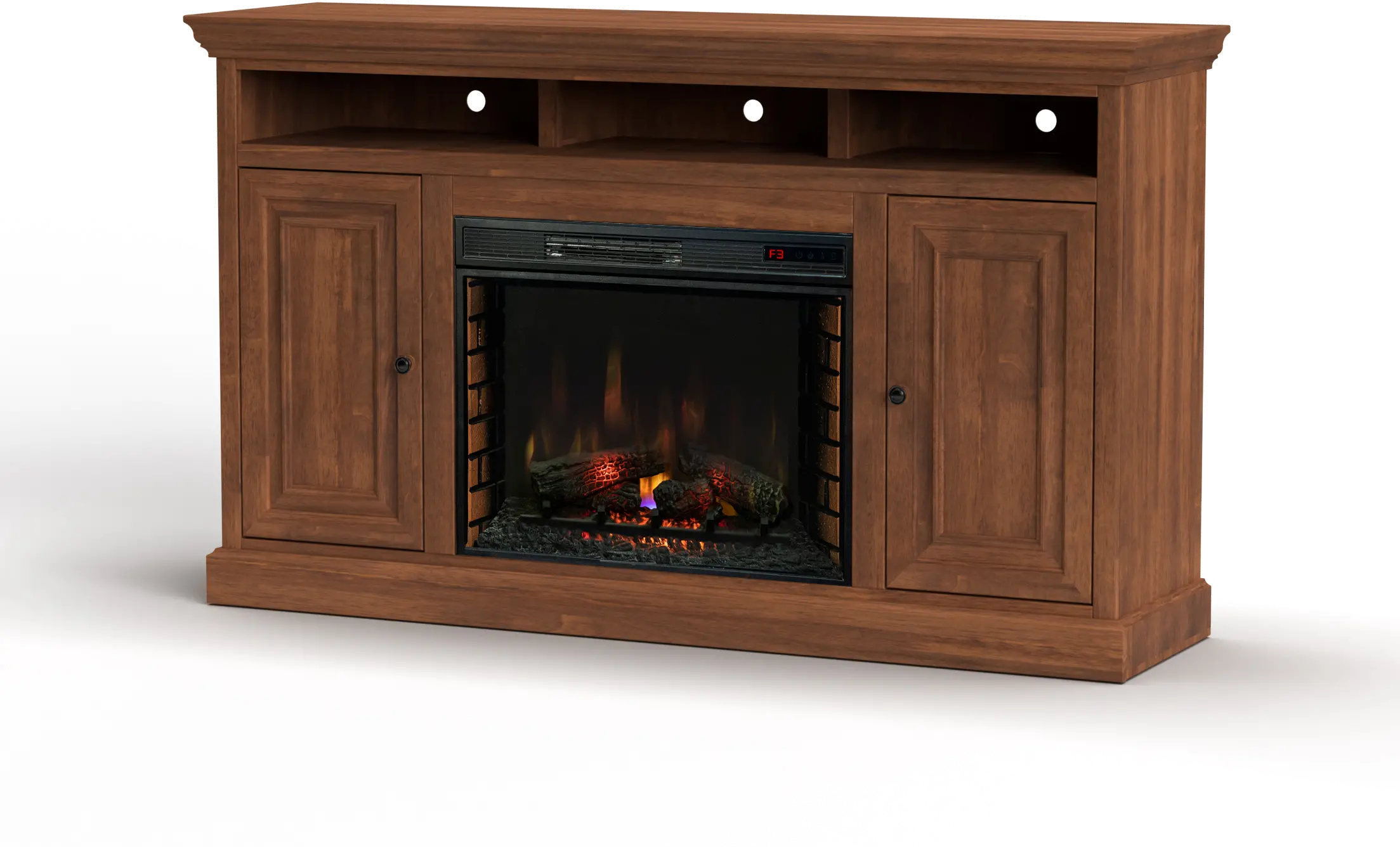 Largo Brown 67  Fireplace TV Stand-2