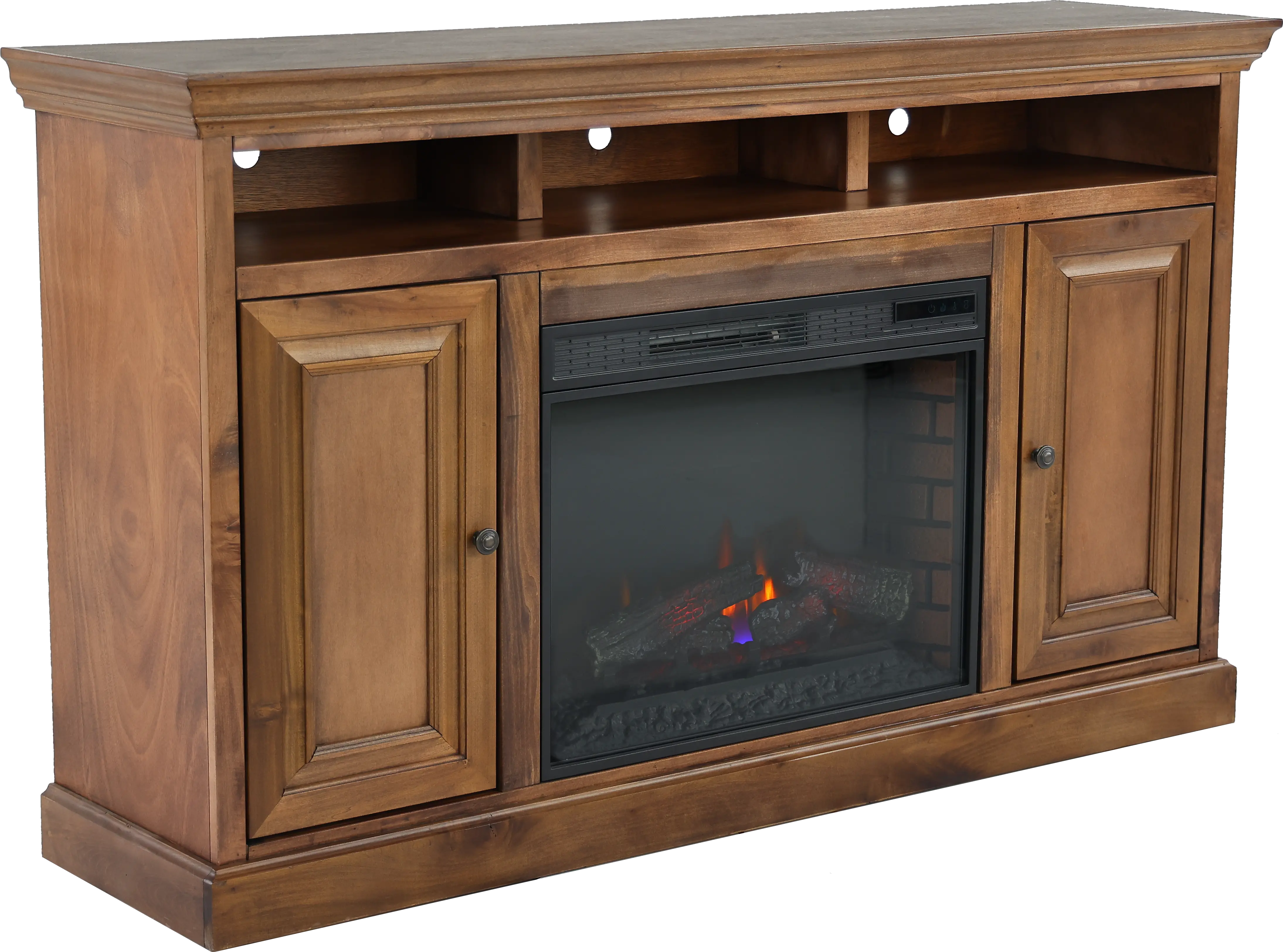 Largo Brown 67  Fireplace TV Stand-9