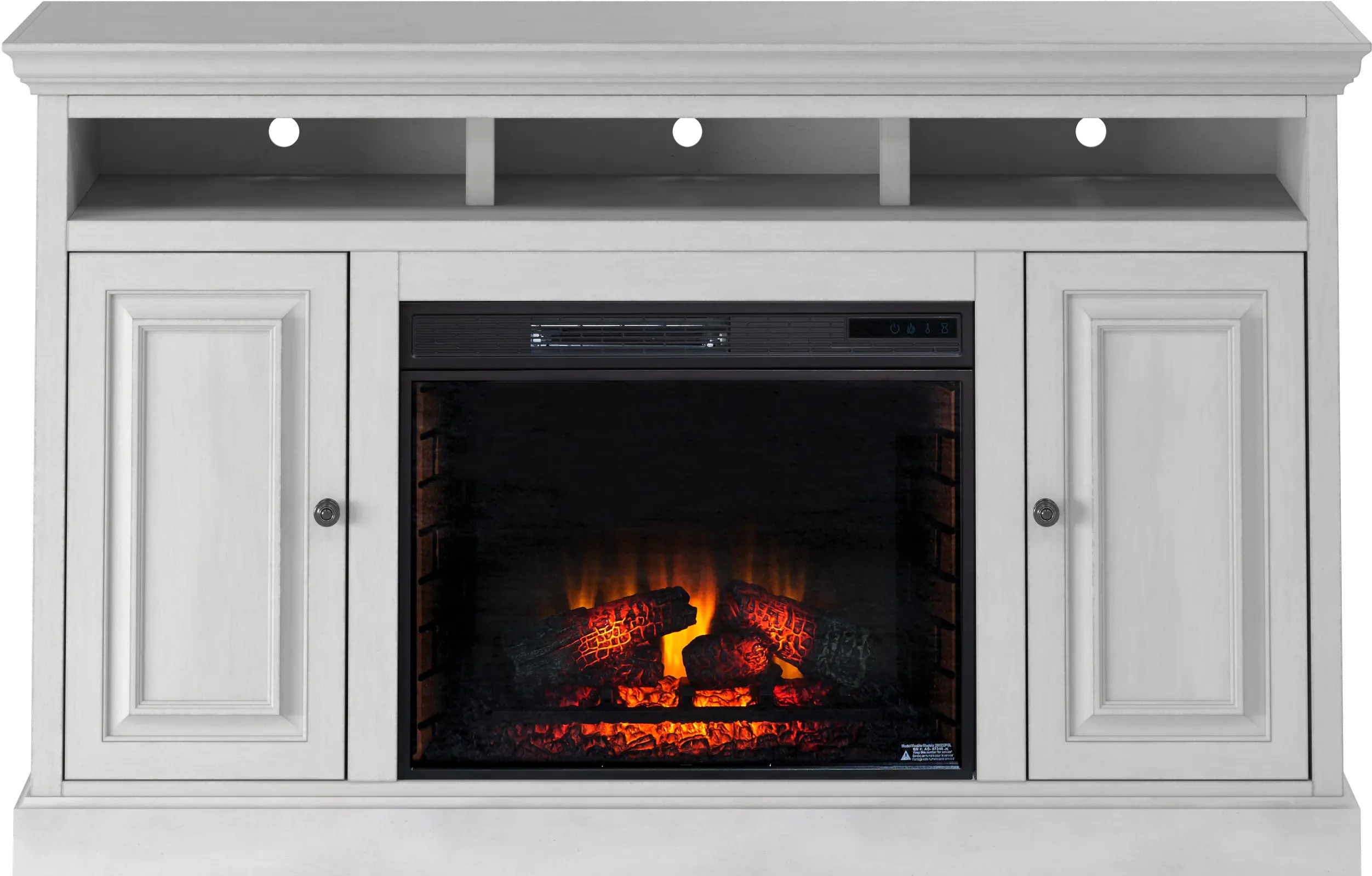 Largo White 67  Fireplace TV Stand-1