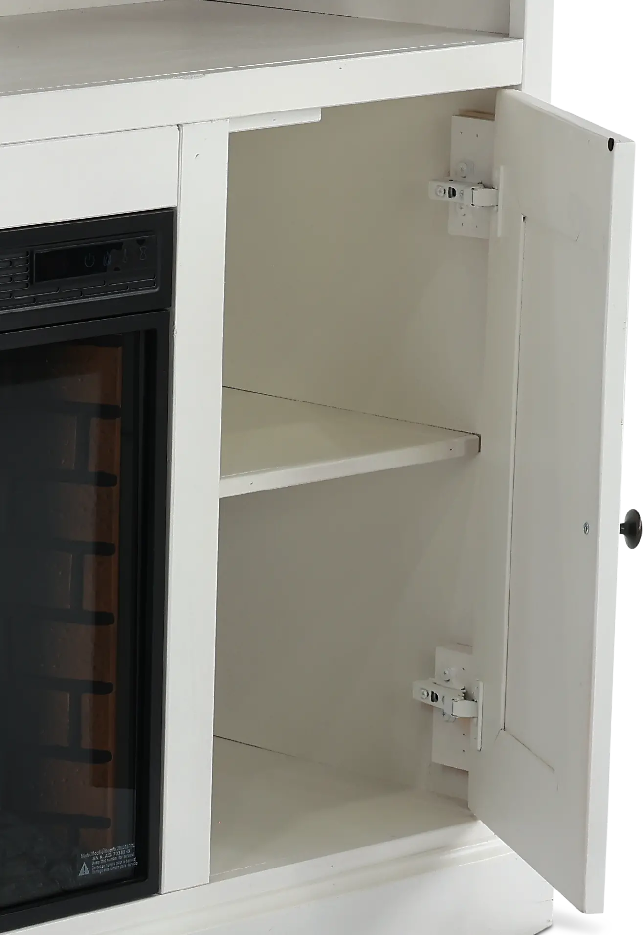 Largo White 67  Fireplace TV Stand-16