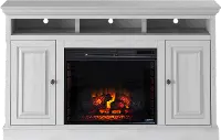 Largo White 67  Fireplace TV Stand