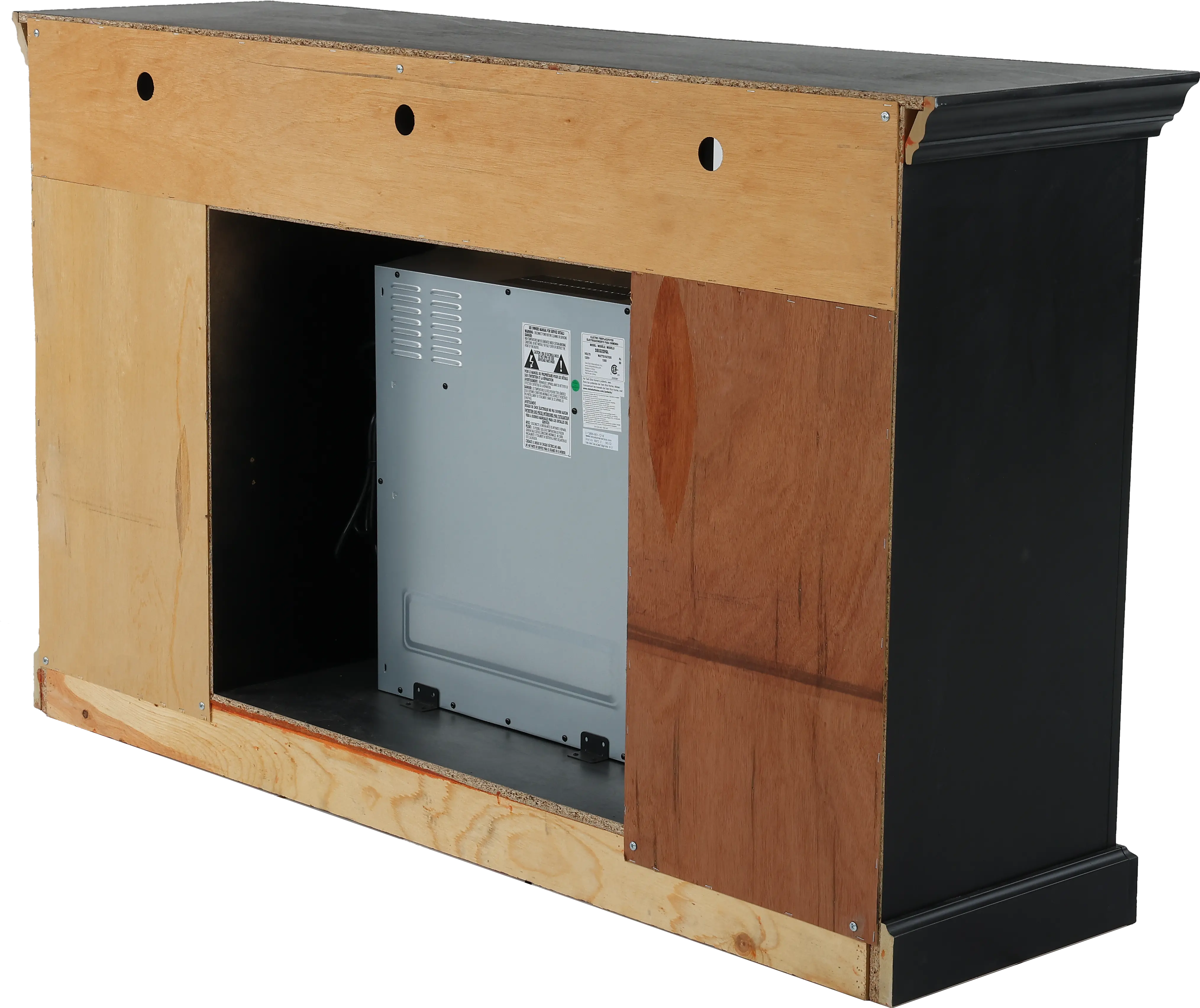 Largo Black 67  Fireplace TV Stand-11