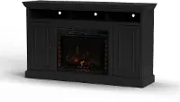 Largo Black 67  Fireplace TV Stand