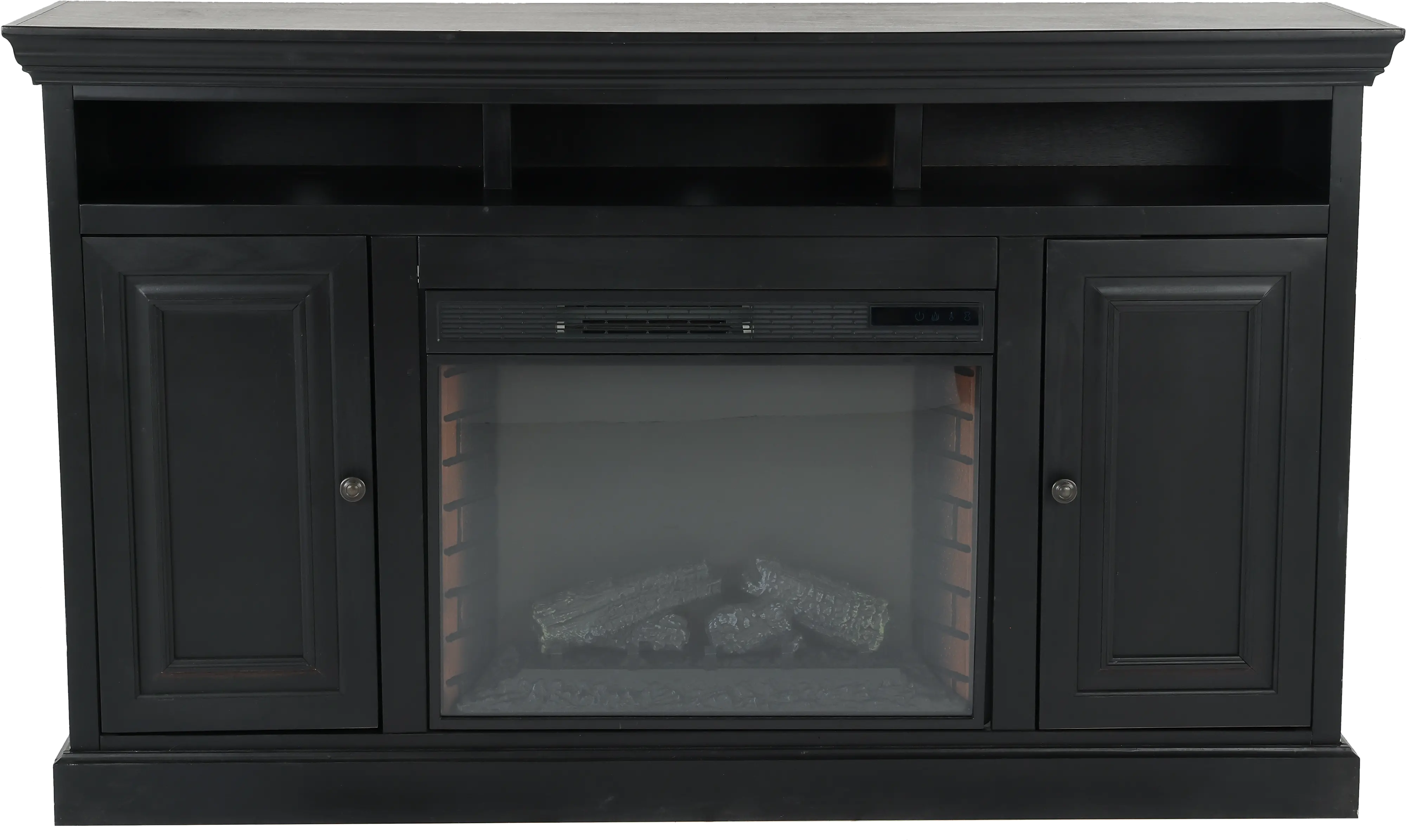 Largo Black 67  Fireplace TV Stand-1